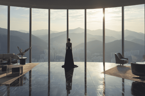 조경 설계와 단지 내부 공간 흐름을 강조한 디자인 이미지