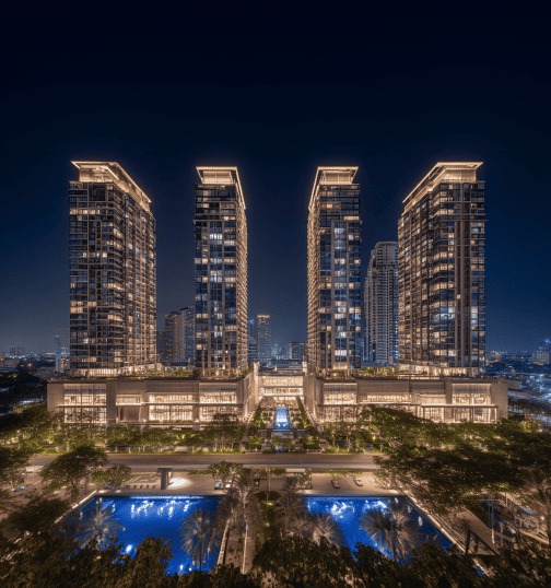 브랜드 가치와 미래 비전을 표현한 외관 중심 이미지 컷